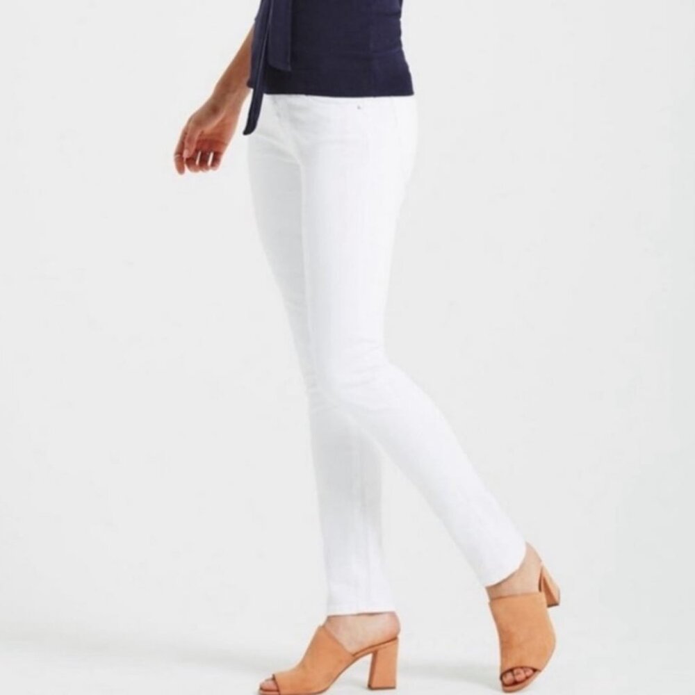 Ag Adriano Goldschmied The Stilt Cigarette Leg White Jeans Size 32